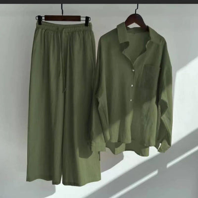 Button Down Shirt Co-ord Set