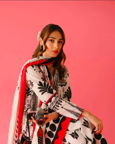 Printed Ladies 2-Piece Swiss Lawn