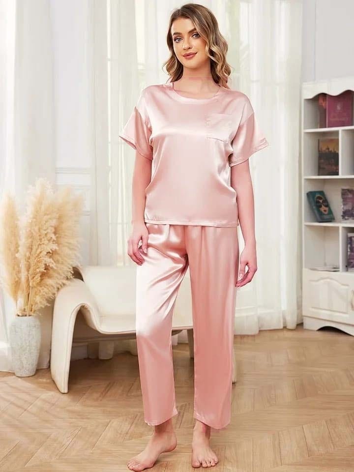 Pocket Style Casual 2-Pcs Night  Suit – for All Seasons