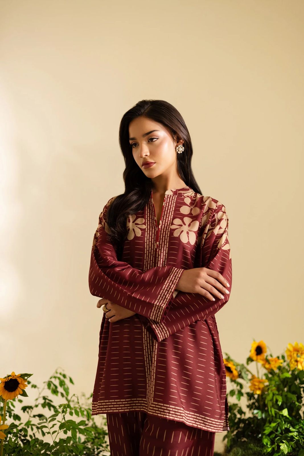 Printed Ladies 2 Piece Suit