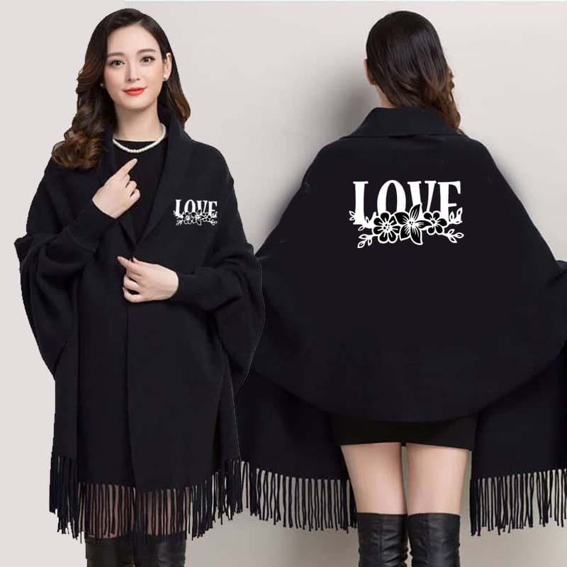 Bat-Wing Style Printed  Shawl – Winter Wear, Free Size