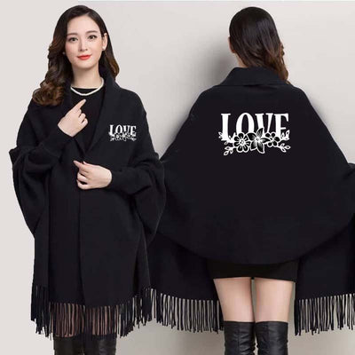 Bat-Wing Style Printed  Shawl – Winter Wear, Free Size