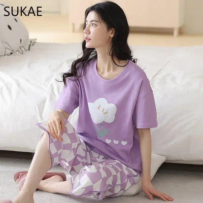 Charming Printed Night Suit