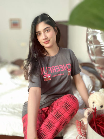 Cheerfull Print Dream wear Sleep Suit