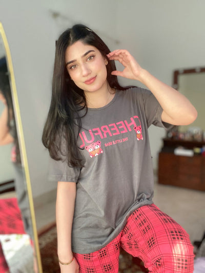 Cheerfull Print Dream wear Sleep Suit