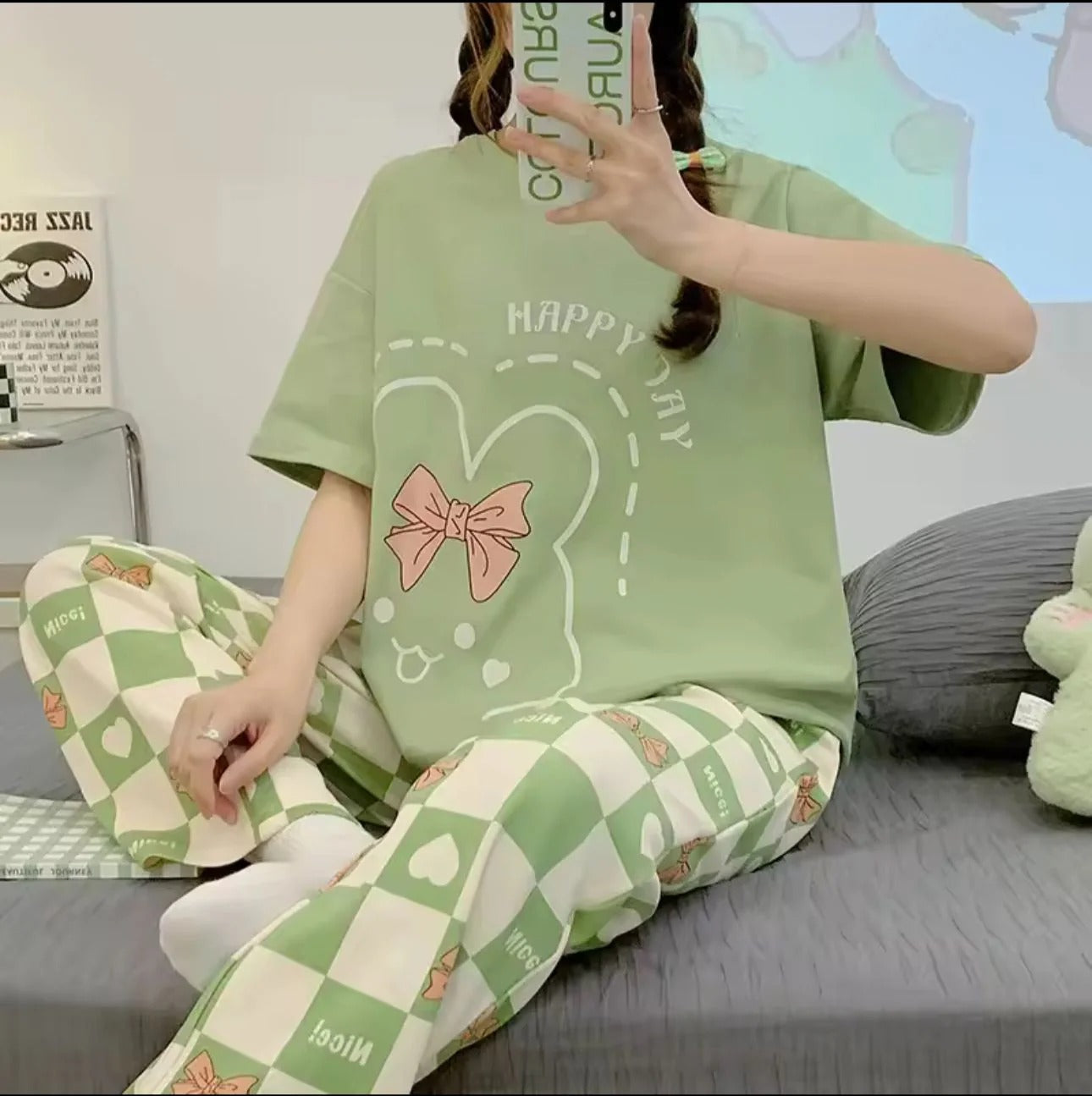 Bunny Style Nightsuit – Soft Feel, Cute Vibe