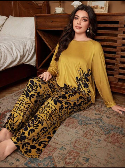 Floral Print Full Sleeves with floral Printed pajama