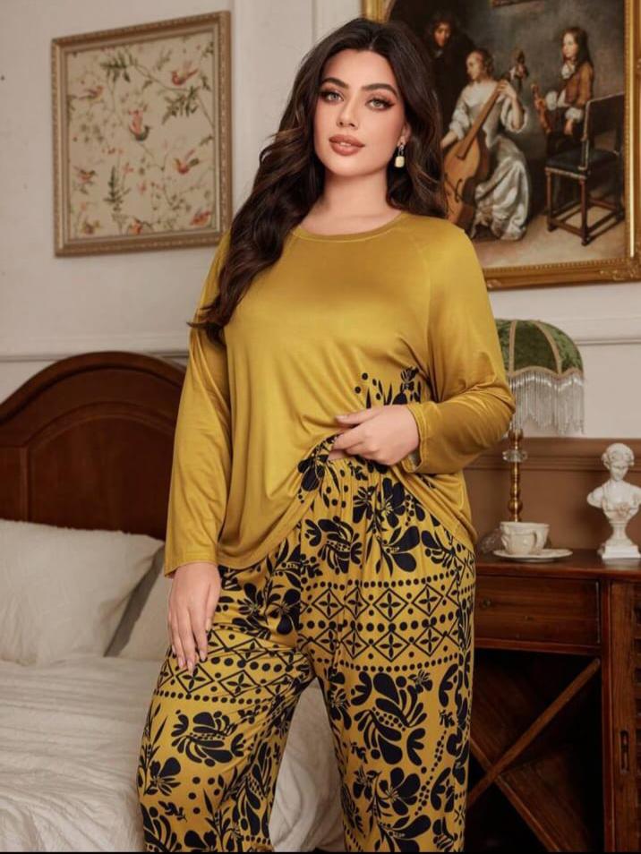 Floral Print Full Sleeves with floral Printed pajama