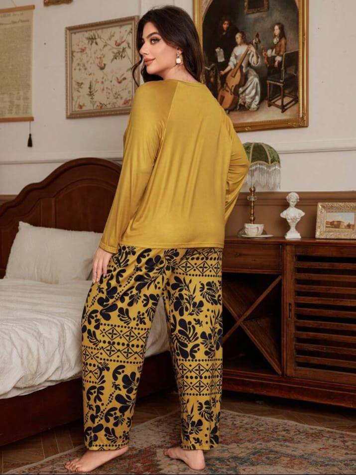Floral Print Full Sleeves with floral Printed pajama