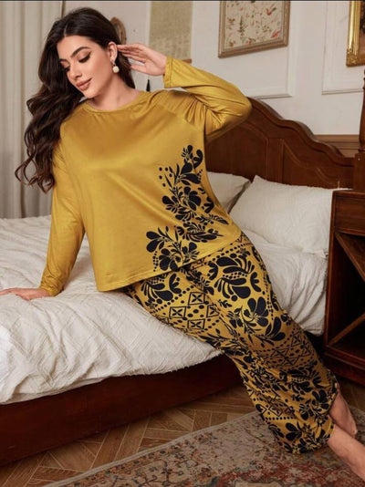 Floral Print Full Sleeves with floral Printed pajama