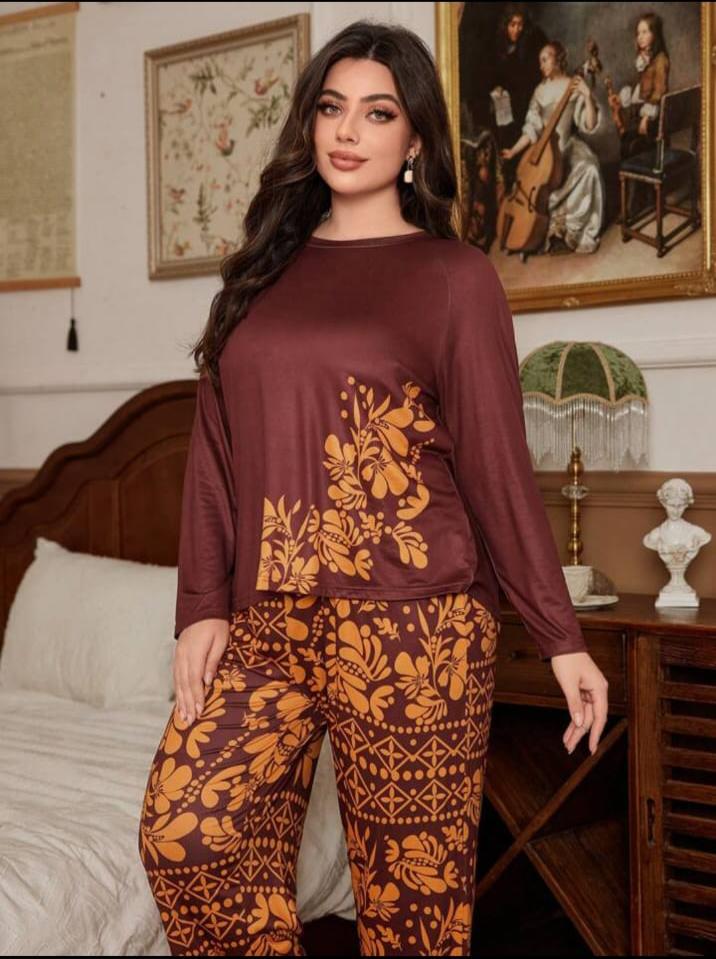 Floral Print Full Sleeves with floral Printed pajama