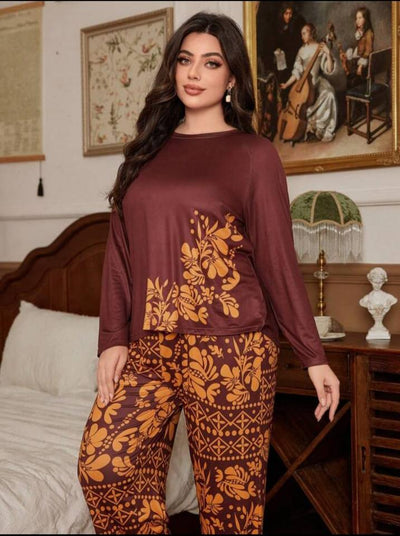 Floral Print Full Sleeves with floral Printed pajama