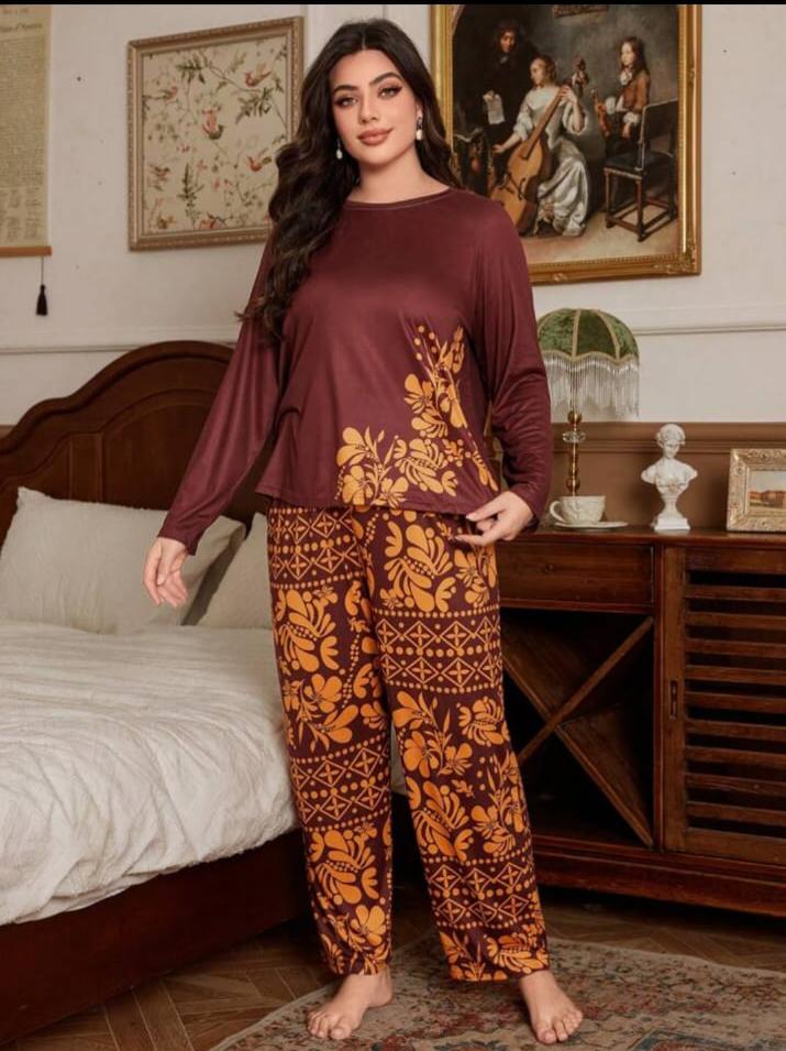 Floral Print Full Sleeves with floral Printed pajama