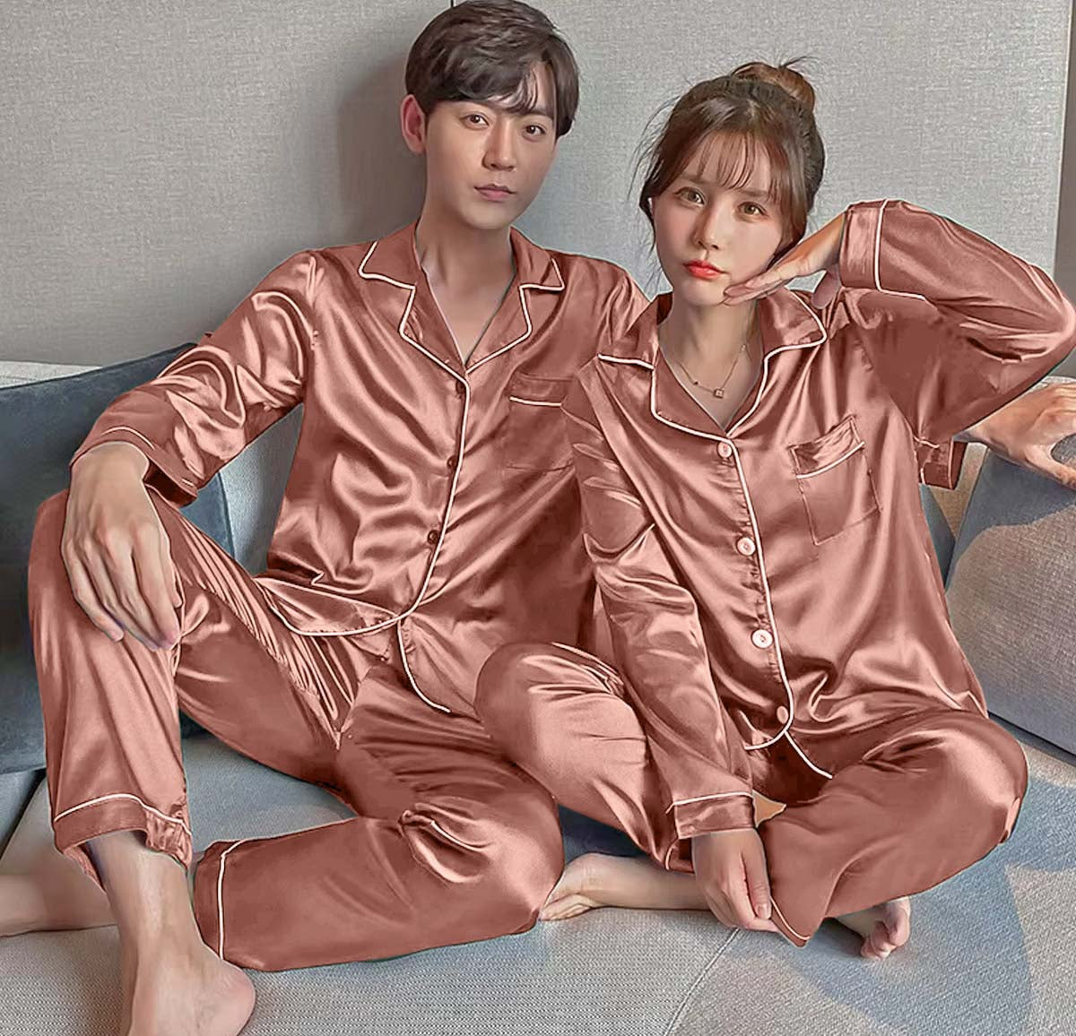 Sada-Bahar 2-Piece Silk Night Suit for Her