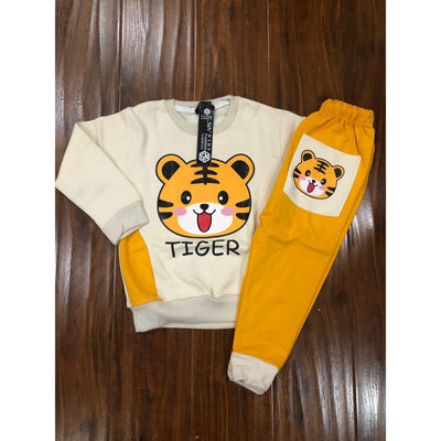 Cozy Roar: Kids Winter Tiger Tracksuit